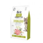 Brit Care Cat GF Sterilized Immunity Support sausas pašaras katėms 400 g (galiojimas iki 2026.06.20)