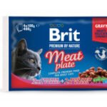 Brit Premium by Nature Cat konservų katėms rinkinys Meat Plate 400g (4x100g)