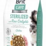Brit Care Cat Sterilized with Raw Delights sausas pašaras katėms 2 kg