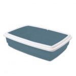 Tualetas katei su rėmu 54x40x14 cm mėlynas