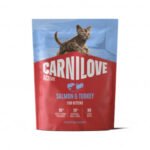 CARNILOVE ACTIVE Cat Salmon & Turkey Kitten sausas pašaras kačiukams 400 g