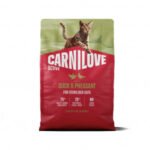 CARNILOVE ACTIVE Cat Duck & Pheasant Sterilised sausas pašaras katėms 2 kg