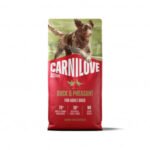 CARNILOVE ACTIVE Dog Duck & Pheasant sausas pašaras šunims 12 kg