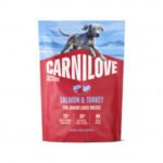 CARNILOVE ACTIVE Dog Salmon & Turkey Junior Large Breeds sausas pašaras jauniems šunims 1,5 kg