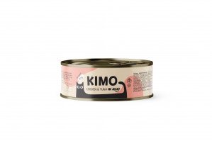 230720266a61822cb9a85.jpeg Kimo Chicken&Tuna in Jelly konservuotas pašaras katėms su vištiena ir tunu 70 g - Image 1