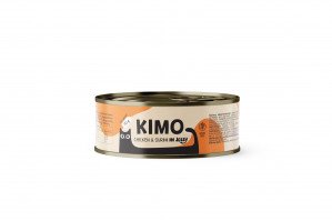 230720266a61822e19b13.jpeg Kimo Chicken&Surimi in Jelly konservuotas pašaras katėms su vištiena ir surimi 70 g - Image 1
